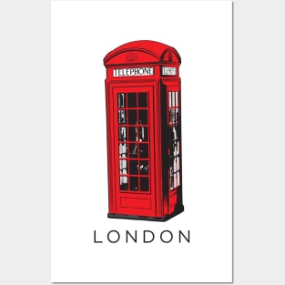 Now You&#39;re Talking in a Red London Telephone Box Posters and Art